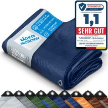 Bâche de protection imperméable 140 g/m² Bleu 3 x 4 m