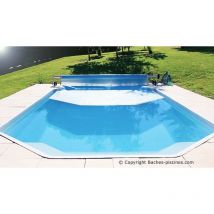 Bâche à Bulles sur Mesure pour Piscine - 300 microns - Bleu 2X2