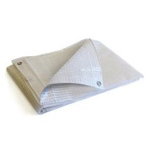 Bâche Chantier 4x10 m - Translucide - Résistante - Etanche - Anti-UV - Oeillets - Kalembal