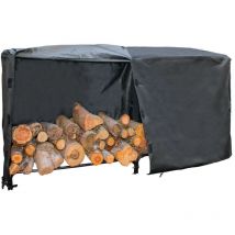 Bâche de protection pour abri à bûches - Spéciale serre bûches - 245x46x112cm - Résistante et imperméable