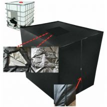 Bâche de réservoir d'eau,Bache pour Cuve 1000 l ibc avec Couvercle rectangulaire, Anti-poussière Anti-UV Anti-Pluie (116 x 100 x 120 cm)