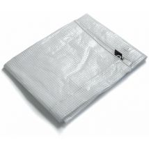 Casa Pura - Bâche de protection imperméable Leno 240 g/m² Blanc / transparent 8 x 10 m