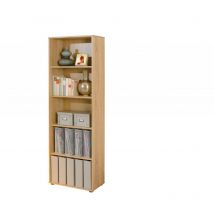 Bücherregal mit 5 Ebenen aus Laminat mit Eichenfinish
