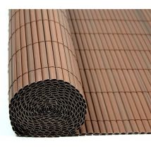 Brise vue de jardin balcon résistant en pvc Marron / 1,80 x 5 m