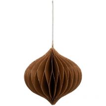 Fééric Lights And Christmas - Guaina di natale origami marrone 90 mm - Atmosphera créateur d'intérieur