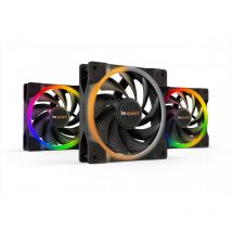 Be Quiet - Light Wings High Speed pwm rgb Ventilateurs de Boitier, 12cm Taille, Noir, Lot de 3 (BL077)