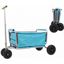 Beachtrekker Faltbarer Bollerwagen Life Mit Integrierter Feststellbremse Himmelblau Und Luftreifen