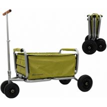 Beachtrekker Faltbarer Bollerwagen Life Mit Integrierter Feststellbremse Oliv Und Luftreifen