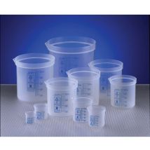 Azlon - Beaker, Pp, Straight Sided 50ML Graduated (Pk-10)