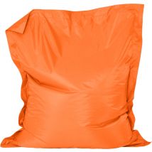 Bean Bag Bazaar - Veeva Pouf Géant pour Enfants, Coussin de Sol xxl, Poufs d'intérieur et d'extérieur, Orange, oeko-tex