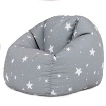 Bean Bag Bazaar - icon Pouf Fauteuil pour Enfants Starry Skies, Résistant à l'eau, Gris