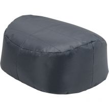 Bean Bag Bazaar - Veeva Pouf Extérieur Vista, 64cm x 54cm, Textile Tissé, Résistant à l'eau, Gris