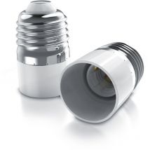 2x Lampensockel Adapter - E27 Fassung auf E14 Sockel Konverter - Lampenadapter E27 auf E14 - Lampenfassung - Bearware