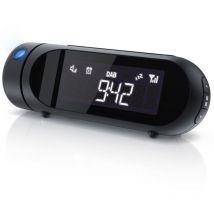 BEARWARE DAB+ Radiowecker mit Projektion - Küchenradio digital - FM und DAB/DAB + Radio mit je 20 Speicherplätzen - 16 Lautstärkestufen - Wecker