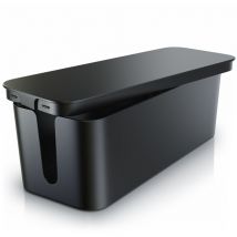 Kabelbox, Kabel Box mit Gummifüßen - Kabelmanagement / dezente Optik / Ladebox - Bearware