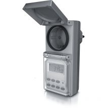 BEARWARE Outdoor Zeitschaltuhr für den Außenbereich Zufallsfunktion - IP44 - Countdown