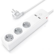 BEARWARE Steckdosenleiste Mehrfachsteckdose Steckerleiste 3680W, 3-fach