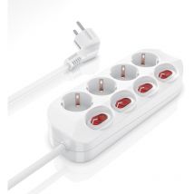 Steckdosenleiste Mehrfachsteckdose Steckerleiste 3680W, 4-fach - Bearware