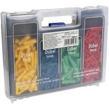 300 tlg. Dübel Sortiment mit Holzbohrer Steinbohrer Metallbohrer im Koffer