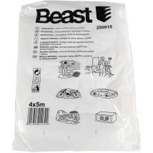 Maler Abdeckplane Abdeckfolie 4x5m transparent - Beast