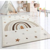 The Carpet - Beat Kids Tapis Enfant Moderne Entretien Crème, 120 X 170 Cm