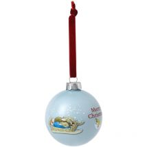 Beatrix Potter - Decorazione Pallina di Natale, Peter e Benjamin Divertimento sulla neve