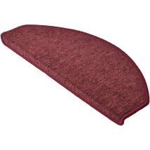 Beautissu - Tapis de marche d'escalier ProStair, en pack de 15 Bordeaux, 65 x 25 x 4 cm