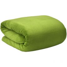 Beautissu - Aurelia Corall Fleece Decke Grün, 240x220 cm
