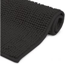 Beautissu - BeauMare wr Alfombrilla Baño Antideslizante y Absorbente 50x50 cm Negro