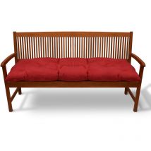 Beautissu - Cojines para Bancos Flair bk Cómodo Acolchado Banco de jardín/Columpio Hollywood Rojo, 150x50x10 cm