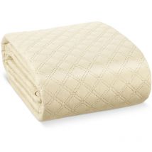 Copriletto Olivia - Copriletto per letto a molle e divano in look trapuntato - grande coperta traspirante - coperta da letto elegante senza tempo