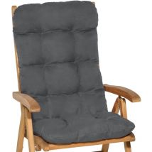 Beautissu - Matelas Coussin pour chaise fauteuil de jardin Flair hl Graphite