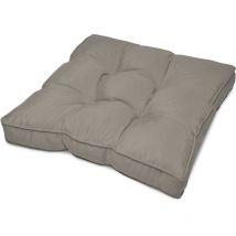Coussin lounge - Pour Assise - Pour extérieur Gris clair, 10cm, 70cm, 70cm - Beautissu