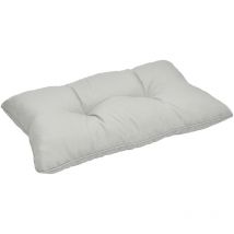 Beautissu Coussin lounge XlunaGris clair, 50x40x12 cm