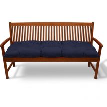 Beautissu - Coussin pour Banc de Jardin Flair bk Bleu foncé, 120x50x10cm