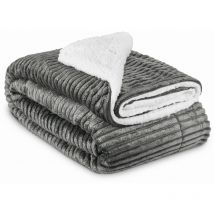 Couvre lit Elisa Couverture Polaire avec Impressions Scintillantes Anthrazit, 200cm, 150cm - Beautissu
