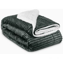 Couvre lit Elisa Couverture Polaire avec Impressions Scintillantes Noir, 200cm, 150cm - Beautissu