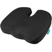 Beautissu Cuscino da Seduta in Memory Foam Beauergo FS - cuscino da sedia e auto - 45x35x7 cm - Cuscino seduta universale in memory foam - Cuscino