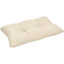 Cuscino Lounge da Esterno XLuna - Comodo Schienale Natura, 50x40x12 cm - Beautissu