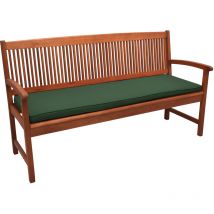 Beautissu - Cuscino per panche da Giardino & Balcone Loft bk - Comoda Imbottitura Verde scuro, 120x48x5 cm