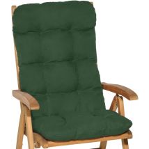 Cuscino per Sedia a Sdraio Flair hl - Extra Comfort per sedie reclinabili, spiaggine e poltrone Verde scuro - Beautissu