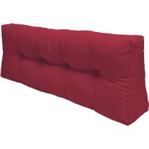 Eco Elements - Dossier Coussins pour Canape Euro Palette Rouge, 120x40x10 cm - Beautissu