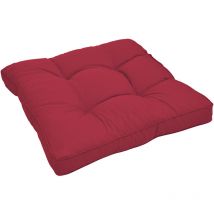 Beautissu Loungekissen XLuna – 40x40x10 cm – 100% Polyester – Karo-Struktur – Handwäsche bis 30 °C