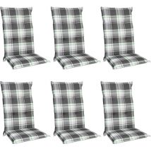 Beautissu - Set de 6 Matelas Coussin pour Chaise Fauteuil de Jardin 120x50x6cm Vert menthe