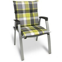 Beautissu - Matelas Coussin pour Chaise Fauteuil de Jardin terrasse 100x50x6cm Vert