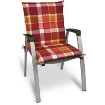 Beautissu - Matelas Coussin pour Chaise Fauteuil de Jardin terrasse 100x50x6cm Rouge