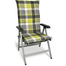 Beautissu - Matelas Coussin pour Chaise Fauteuil de Jardin terrasse 120x50x6cm Vert