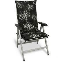 Beautissu - Matelas Coussin pour Chaise Fauteuil de Jardin terrasse Flores 120x50x6cm