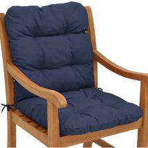 Niederlehner Auflage Flair nl 100x50x8 cm Dunkelblau - Beautissu