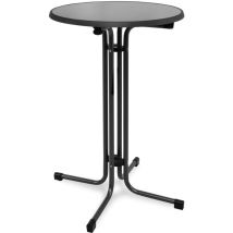 Outdoor Stehtisch Bellini, Klappbar, Ø70cm, Schwarz